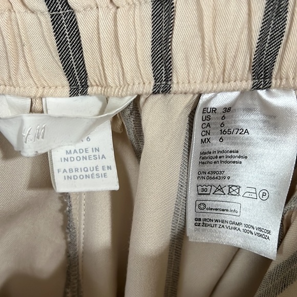 Pants size 6 H&M 100% Rayon - Picture 6 of 6